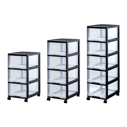 Portable Dining Room Multi-Drawer Cart Casters Included Plastic Storage Cabinet Organizer with Bathroom Use for Wardrobe Clothes