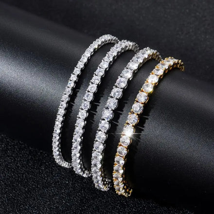 Hiphop Iced Out Men Chain Bracelets Trendy Cubic Zirconia Tennis Necklaces Custom Fashion Women Jewelry Bracelet