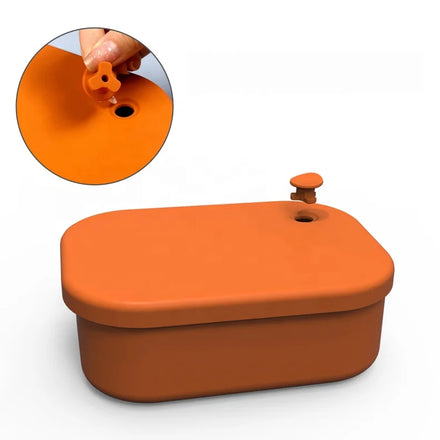 2025 Wholesale 4 Compartment Reusable Divided Travel Lunch Boxes Food Container Kids Silicone Bento Lunch Box for Adult