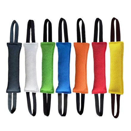 2024 Linen Style Funny Pet Training Bite Stick Dog Toy Bilateral Handle Professional Tear Resistant Pet Dog Bite Tug