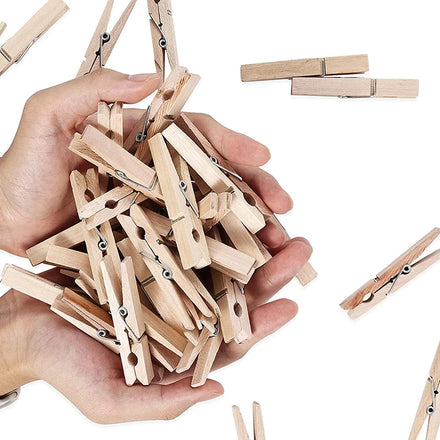 Wooden Clips Clothes Pegs Pins Clothespins with Spring for Hanging Clothes and Photo Hanger Mini Wooden Custom Natural Wood ZHE