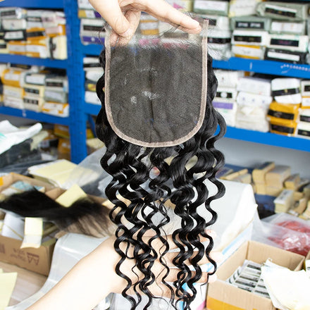 Wholesale 4x4 5x5 Transparent HD Lace Closure Human Hair Cuticle Aligned HD Closure Swiss Lace Raw Virgin Brazilian Hair