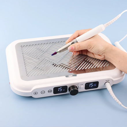 2026 Professional 2-IN-1 Manicure Vacuum Cleaner 170w Strong Suction Nail Dust Collector With 85w Brushless Nail Drill