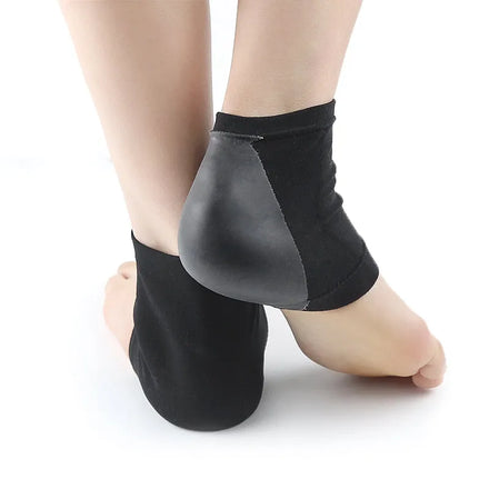 Silica Heel Protector Comfort Socks for Dry Cracked Feet Moisturizing Sports & Insoles with Spandex