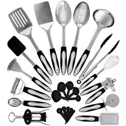 Professional Kitchen Accessories Kit Cookwares Tool Set Cooking Utensils Stainless Steel Kitchen Utensils Set