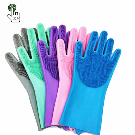 Dishwashing Gloves Female Waterproof Rubber Latex Gloves Thin Kitchen Wash Clothes Durable Bowl Plastic Cleaning Housework Glove