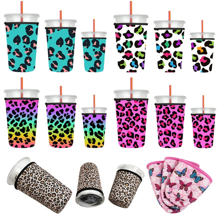 Cup Insulator Sleeve Personalized Printing Coffee Cup Mug Cooler Holder Reusable Neoprene Iced Coffee Sleeves