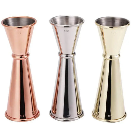 Cocktail Bar Jigger Stainless Steel Japanese Design Jigger Double Spirit Measuring Cup Bartender