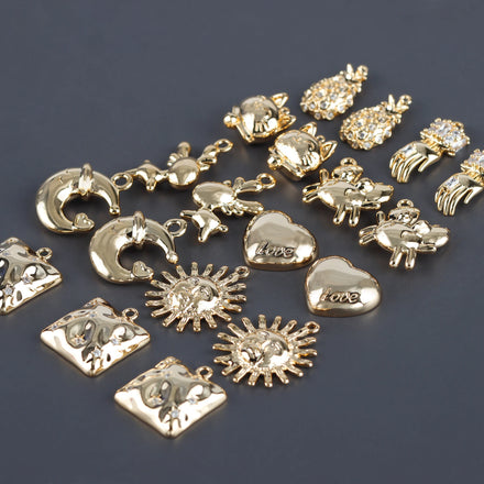 M952 6pcs/Lot 18K Gold Plated Copper Nickel Free Jewelry Accessories for DIY Earring Pendants Pass REACH for Jewelry Making