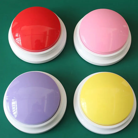 Mini Voice Button Sounding Eco-Friendly Plastic & Silicone Dog Communication Training Toys