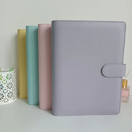 Classic A5 A6 Cash Envelope Gift Personalized Planner Custom Budget Binder Planner A6 Leather Ring Binder