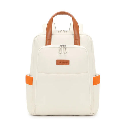 Unisex Anti-Theft Solar Panel Charging Laptop Backpack Oxford Material Zipper Geometric Polyester Lining for Middle School Girls