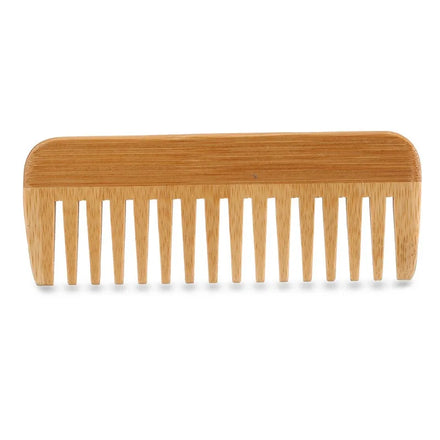 Bamboo Wide Tooth Double Head Neem Wood Comb Massage Wooden Paddle Hair Brush Bamboo Craft