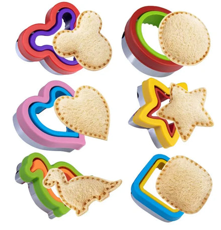 Hot Selling Cookie Cutters Set Sandwich Cutter and Sealer Various Shape Fruit Cutter and Food Picks Set