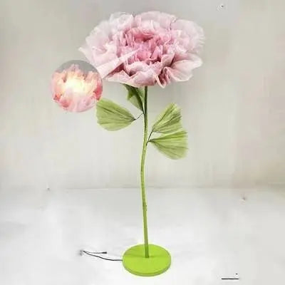 Open and Close Artificial Flower Decoration for Christmas Graduation Easter Events-Dynamic Flowers with Silk and Ironwork