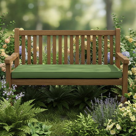 Outdoor & Indoor Waterproof Polyester Garden Bench Seat Cushions Flame Retardant & Removable & Washable