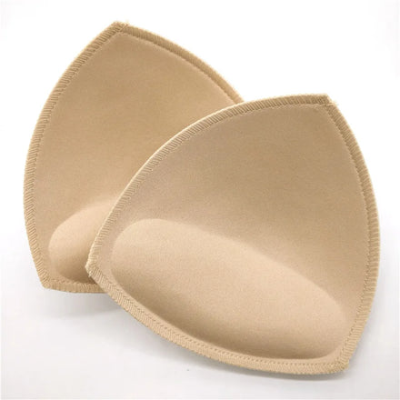 Huapai High Quality Custom Sizes Sponge With Polyester Push up Triangle Bra Cups for Bikini