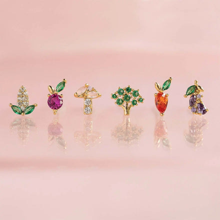 Wholesale Earrings Fancy Design Wedding Women's Jewelry Gold Plated Cubic Zirconia Earring Crystal Earrings Jewelry Women