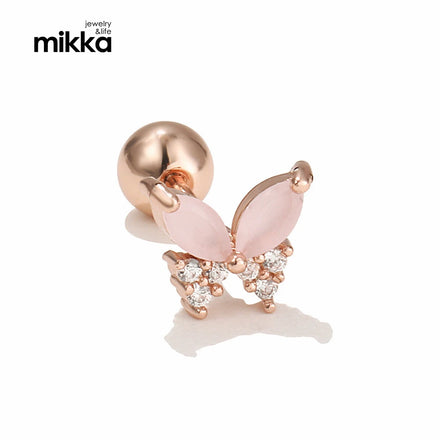 New Design 14K Gold/Rose Gold Plated Butterfly Earring Set High Quality Women Stud Earring