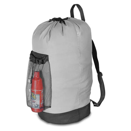 Custom Travel Laundry Drawstring Backpack with Shoulder Strap Dirty Clothes Storage Organizer Bag for Camp Fitness Students