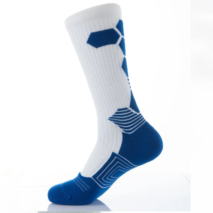 Wholesale Autumn Crew Sports Compression Socks for Men and Women Nylon/Cotton Material Customizable