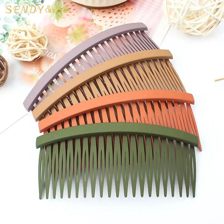 Korea Fashion Traceless Non-slip Plastic Comb Hair Clips Simple square Hair Bangs Fixation Hair Accessories Wholesale