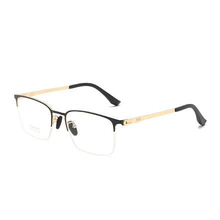 2023 New Arrival Metal Titanium No Screw Anti Blue Light Computer Glasses Custom Myopia Gentleman Optical Frame