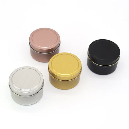 Wholesale 6oz Candle Tins Empty Candle Jars With Lids Decorative Metal Containers for Candle Making