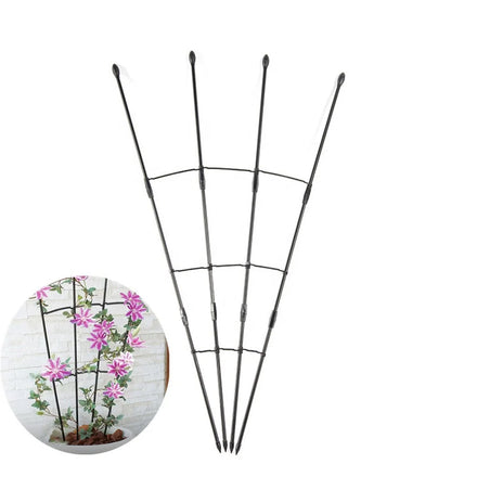Garden Supplies Fan Shape Flower Planting Frame Rose Tomato Climbing Stand Potted Indoor Plants Trellis