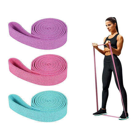 Prints Fabric Long Resistance Band Set for Ankles