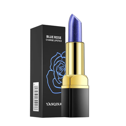 YANQINA Blue Enchanted Lipstick Warm Sensation Gradient Thousand People Thousand Colors Makeup Rendering Non-stick Cup Blue Rose