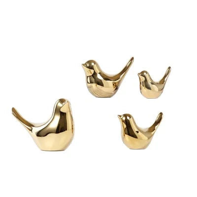 DREA Golden Ceramic Bird Crafts Small Ornaments Wedding Gifts Luxury Home Decor Modern