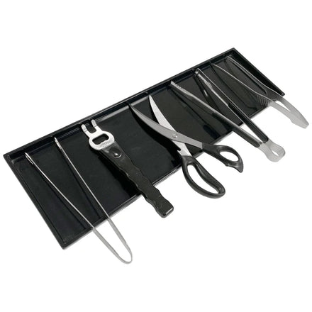 Korean BBQ Tool Set Clip Scissors & Crowbar for Outdoor Grilling Fits Korean Restaurant Charcoal Grill Use
