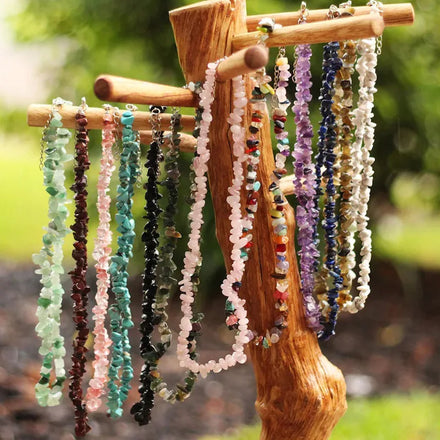 Women's Natural Stone Beads Necklace Irregular Chip Gravel Amethyst Turquoise Aquamarine Lapis Lazuli-for Gifts Weddings Parties