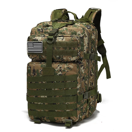 OEM 800D Oxford Tactical Backpack Waterproof Zipper Low MOQ 45L Molle Pouch Assault Pack Camping Hiking Unisex Durable
