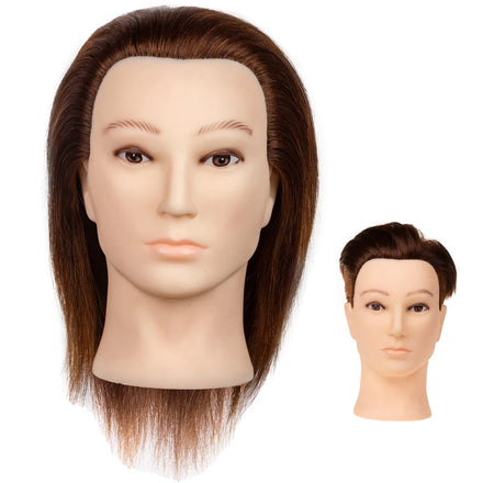 Salon Cheap Practice Barber Hairdresser 100 Hairdressing Men Human Hair Mannequin Training Headmale Training Head