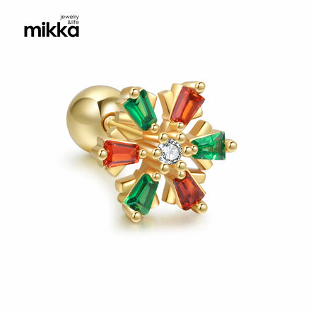 High Quality Multi Color Rhinestones Earrings Flower Stud Earrings Wholesale