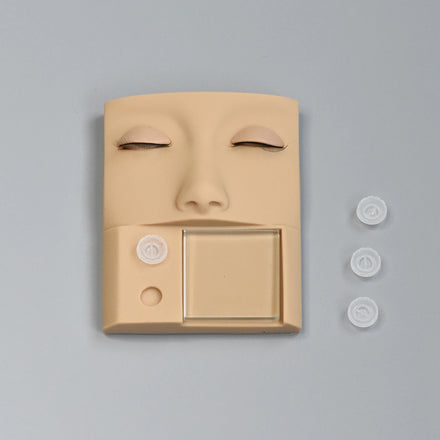 LashPlus Custom logo Lash Pallet Glue Tile Replacement Eyelids Mannequin Head for Lash Extensions