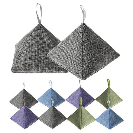 Hot Sales 8 Pack Charcoal Bamboo Bags Nature Fresh Charcoal Bags Pyramid Aire Purifying Bag Custom Air Car-Sunny