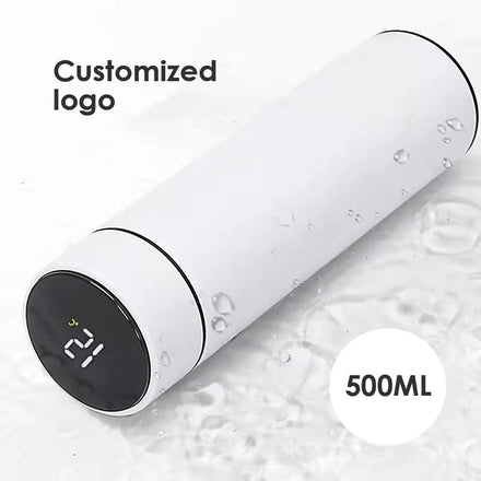 500ml Vasos Vacuum Insulated Thermal Flask With Led Touch Screen Stainless Steel Bottles Flasks Thermos With Temperature Display