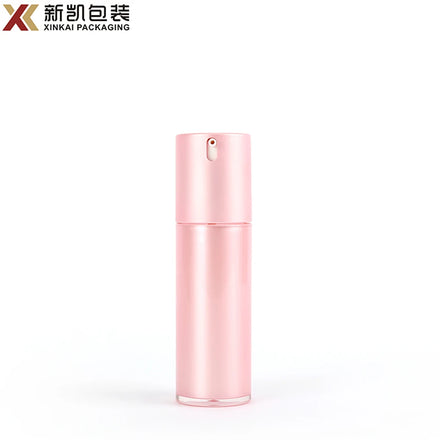 Cosmetic Acrylic Frosted Vacuum Airless Pump Bottle 15ml 30ml 50ml Lotion Pump Sprayer Twist Sealing Cylinder Customized Color