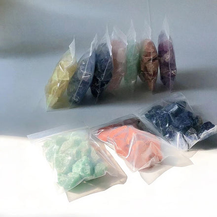 1-2cm Small Size Natural Crystal Gem Raw Stone Chakra Stone Healing Crystal Set Sandblasted Home Decoration