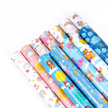 SY 80g Korean Style Christmas Wrapping Paper 50*70cm Gift Wrapping Paper Sheets Coated for Stickers & Crafts for Gift Packing