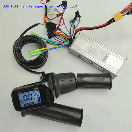 Electric Bicycle ACCESSARY Scooter DIY PART Vertical LCD Display 886 Instrument+ SWITCH+BLDC Controller 9mosfet 36v48v60v500W
