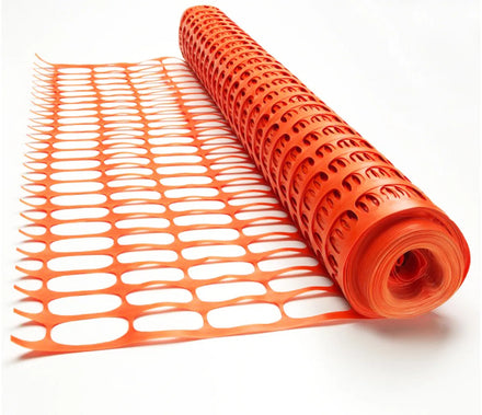 Orange HDPE Plastic Mesh Safety Snow Fence Diamond/Oval/Square Hole Custom Thickness 1-4.5mm Easy-to-Assemble Traffic Garden