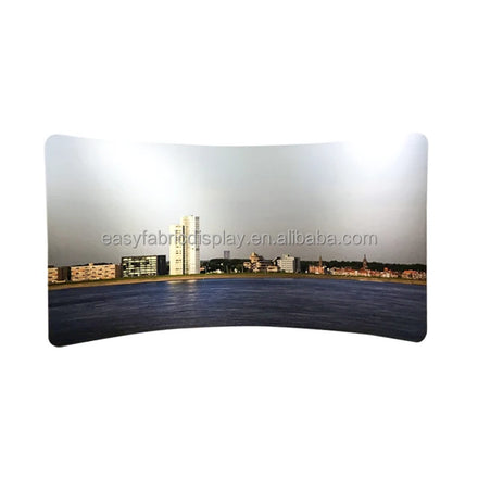 Portable 10*8ft Curved Aluminum Alloy Display Exhibition Stand Trade Show Tension Fabric Backdrop EASY FABRIC DISPLAY EF-E1