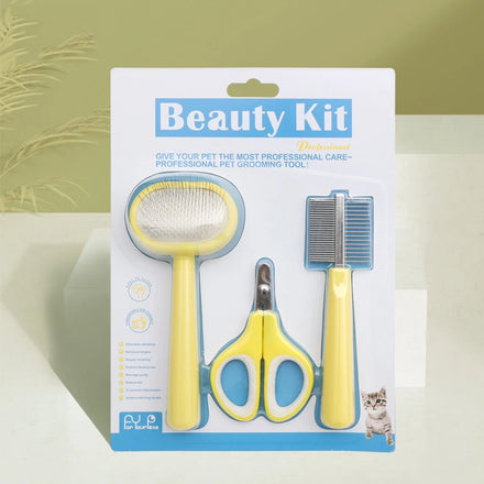 Factory Wholesale 3 in 1 Pet Products Cat Pet Clean Tool Dog Pet Grooming Brush Kit