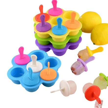 Hot Sales Silicone Infant Complementary Food Ice Cube DIY Ice Cream Mold Ice Cube Tray Chocolate Popsicle Mold