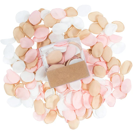400Pcs Silk Rose Petals Gold Artificial Flower for Romantic Night Wedding Table Centerpieces Graduation Ceremony
