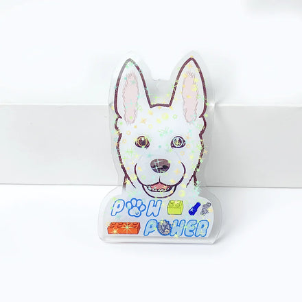 Custom Double Sided UV Printed Transparent Waterproof Lightweight Acrylic Keychain Cartoon Holographic Charm Promotional Gift